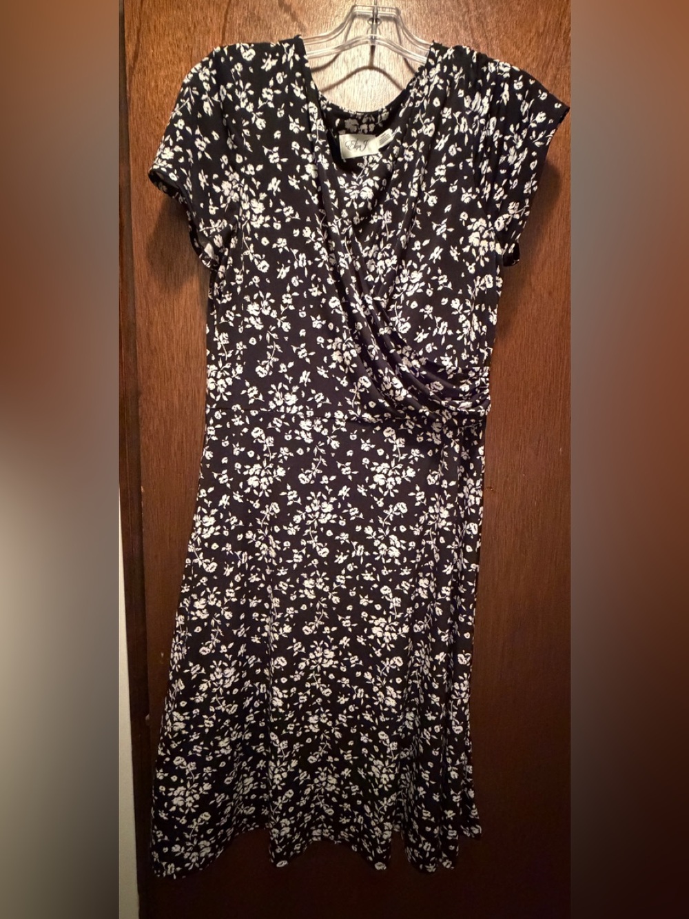 Black and White Floral Dress